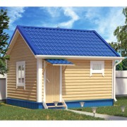 Каркасная баня №8 (4 х 4м)