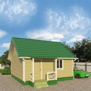 Каркасный дом №5 (6 х 6м)