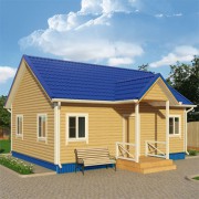 Каркасный дом №15 (6 х 8м с крыльцом)