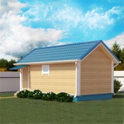 Каркасная баня №7 (3 х 6м)