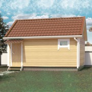 Каркасная баня №9 (4 х 5м)