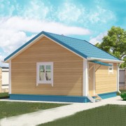 Каркасная баня №11 (5 х 5м)