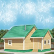 Каркасная баня №12 (5 х 6м)